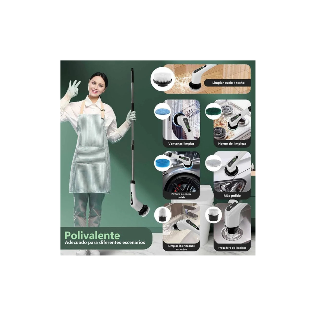 Cepillo De Limpieza Multiuso Eléctrico 7 En 1
